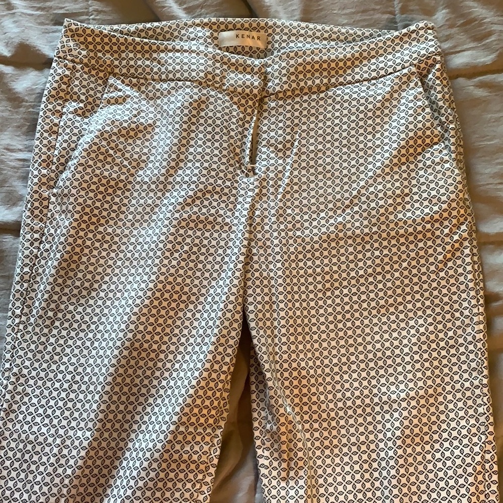 Slim leg ankle length work pants